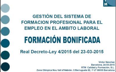 Publicado el Real Decreto-Ley para la reforma del Sistema de Formación Profesional para el Empleo, en el ámbito laboral.