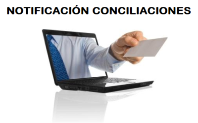 Notificación de las conciliaciones de los ejercicios de 2016 y 2017